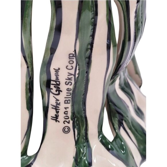 Blue Sky Clayworks Ceramic Santa Figurine W/ Stars & Animals 7.5" Christmas Deco - Picture 9 of 10